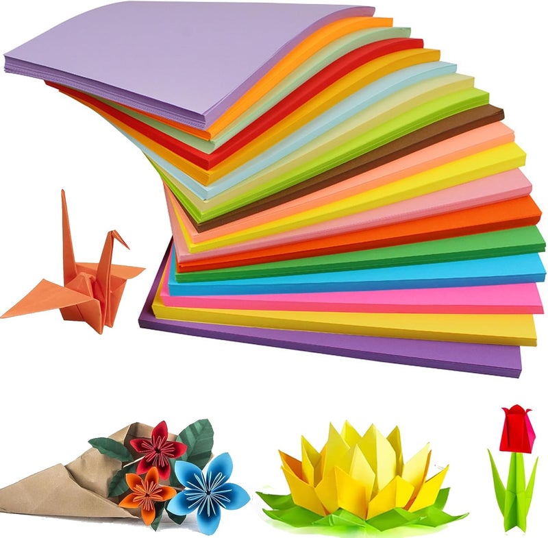 Cezmkio A4 Colored Paper 200 Sheets- Thin Colored A4 Paper (20 Colors), 8.5 x 11.7inch Assorted 70gsm Handmade Copy Cardstock for DIY Arts and Crafts Colorful Projects(Not for printing) - Image 1